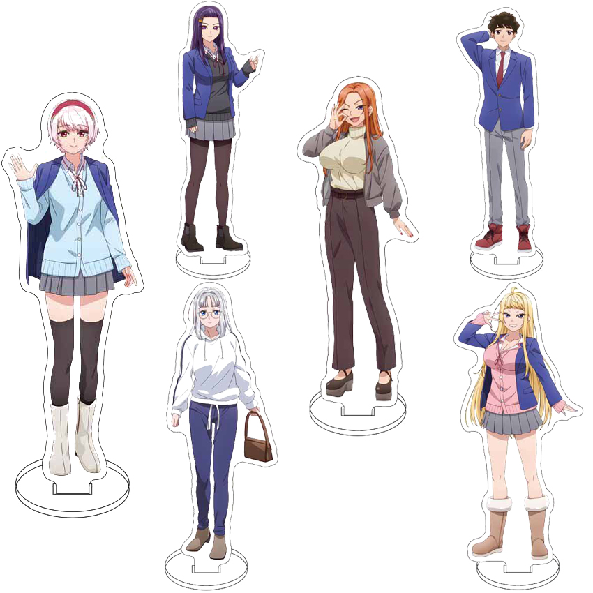 Figma Stand Set - 16cm 아크릴 피규어 스탠드, 애니메이션 ‘홋카이도의