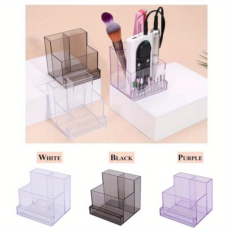 1PC 네일 드릴 비트 홀더 디스플레이 클리어 네일 디 - Display Case Acrylic 리뷰 및 가격